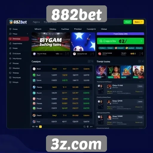 Explorando a interface do usuário do site 882bet